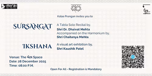 SurSangat by Kalaa Prangan - Tabla Solo by Shri Dhaivat Mehta