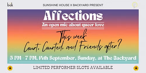 Affections - A Queer Open Mic