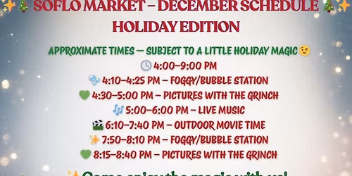 \u2728\ud83c\udf84SoFlo Market \u2013 Holiday Edition\ud83c\udf84\u2728