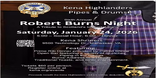 Kena Shriners Presents Robert Burns Night