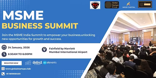 MSME Business Summit 2026 | Mumbai