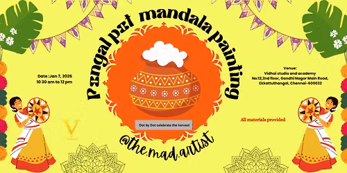 Pongal pot mandala painting