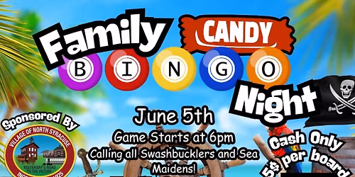 PIRATES & MERMAIDS FAMILY CANDY BINGO NIGHT