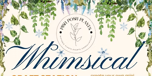 Whimsical Winter Market - Terrarium Craft Station!