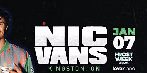 Nic Vans (Love Island) Live In Kingston