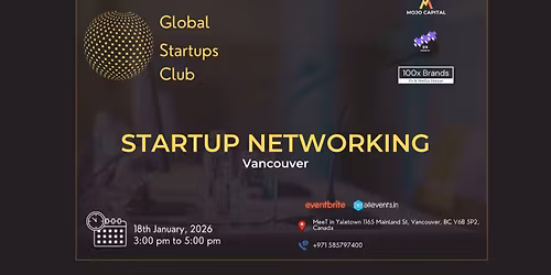 GLOBAL STARTUPS CLUB l STARTUP NETWORKING Vancouver 2026