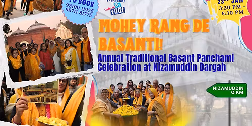 Mohey Rang De Basanti, O Rey Nizam Piya Basant Aayo Rey!