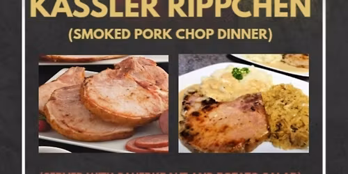 Kassler Rippchen (Smoked Pork Chop) Dinner at Meriden Turner Halle