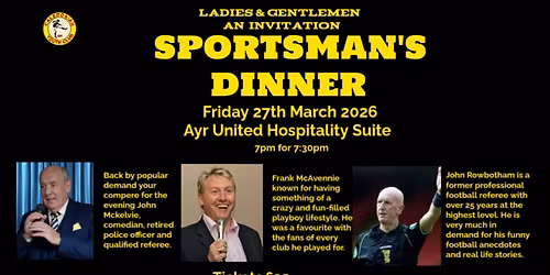 Caledonian Youth Club Sportsman's Dinner