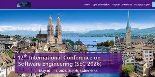 12th International Conference on Software Engineering (SEC 2026)