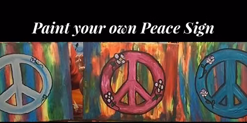 Beyond the Spectrum Art Program - Paint Your Own Peace Sign Acrylic