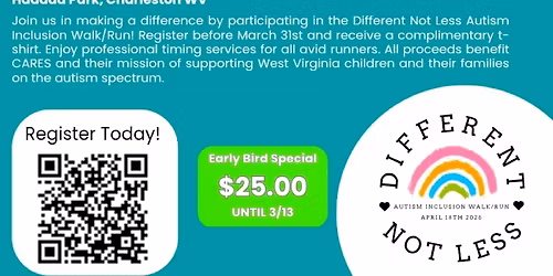 Different Not Less Autism Inclusion 5K