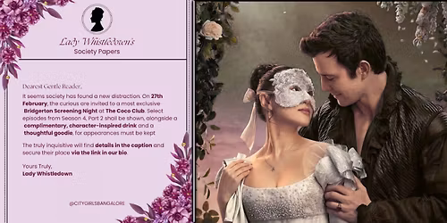 A Bridgerton-Inspired Screening Night