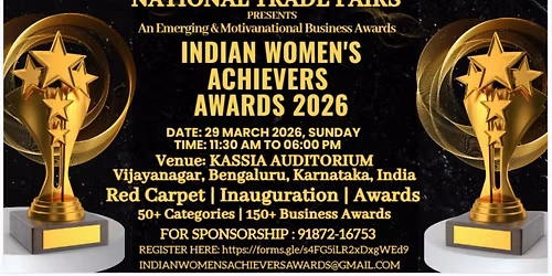 INDIAN WOMEN'S ACHIEVERS AWARDS 2026