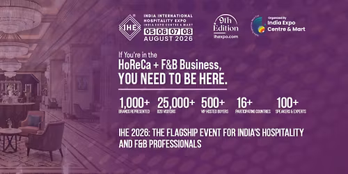 India International Hospitality Expo (IHE) 2026