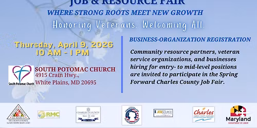 Spring Forward \u2014 Charles County Job & Resource Fair 