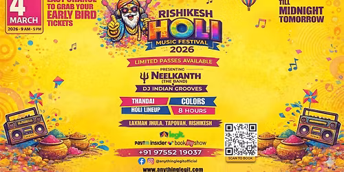 Rishikesh Holi Music Festival 2026