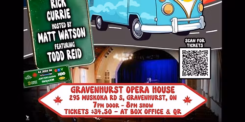 The Great Canadian Comedy Caravan Tour- Benefit for Children's Foundation of Muskoka