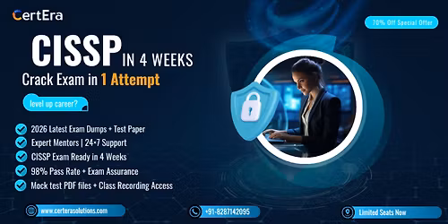 CISSP in 4 Weeks \u2013 Crack It in Your First Attempt with CertEra Solutions