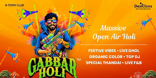 GABBAR HOLI\u2013 Palace Ground's Grand Holi