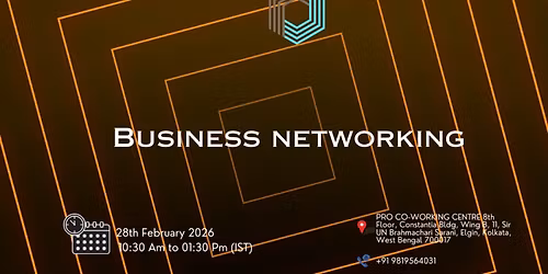 Business Networking kolkata 2026