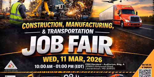 Construction, Manufacturing, & Transportation Job Fair