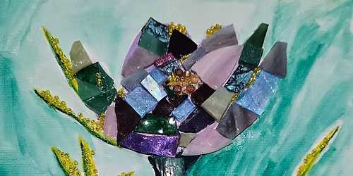 Mixed Media Mosaic Workshop-Spring Flower