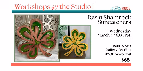 Resin Shamrock Suncatcher