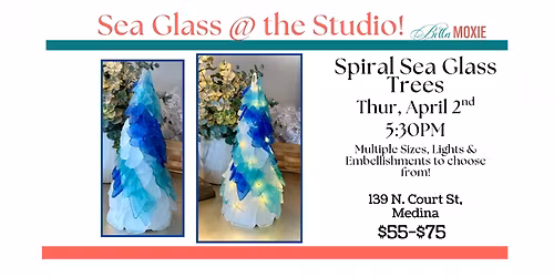 Spiral Sea Glass Trees