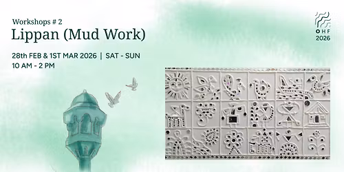 Workshop #2 Lippan (Mud work) Workshop with Giresh Parmar