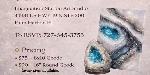 Geode Making Resin Workshop