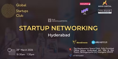 GLOBAL STARTUPS CLUB l STARTUP NETWORKING Hyderabad 2026