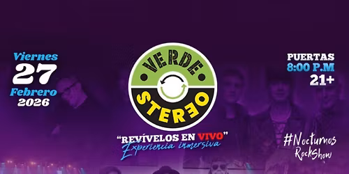 VERDE STEREO \u2013 Tribute to Soda Stereo & Enanitos Verdes Live in Salt Lake City