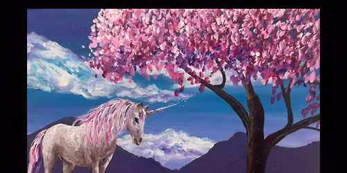 Back to the Basics Acrylic Painting (One Day Class): Beginner Level 1 - Unicorn Magic Tree