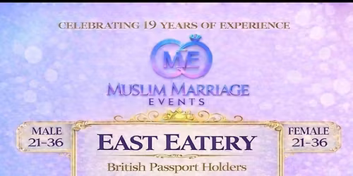 Muslim Marriage Events West London - 21-36