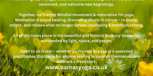 Spring Renewal Day Retreat at Sudbury Gasworks