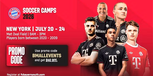 FC Bayern Soccer Camps - New York City, NY (July 20th - 24th)