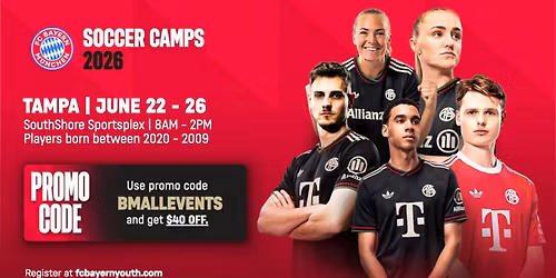 FC Bayern Soccer Camps - Tampa, FL (June 22 - 26)