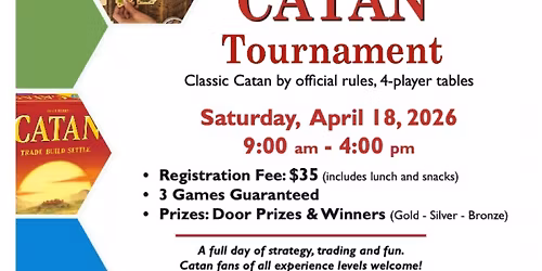 Catan Tournament April 18