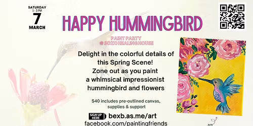 Happy Hummingbird Paint Party