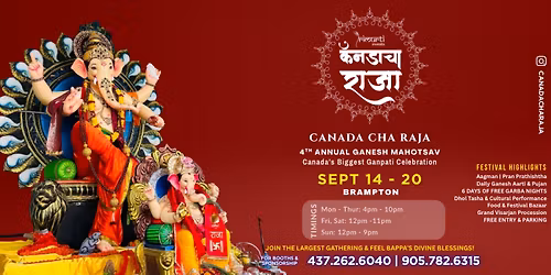 Canada Cha Raja - Ganesh Mahotsav 2026