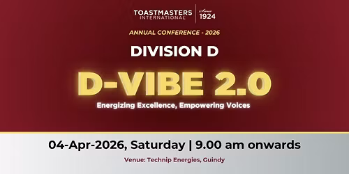 D-Vibe 2.0 - Division D - Annual conference - 2026