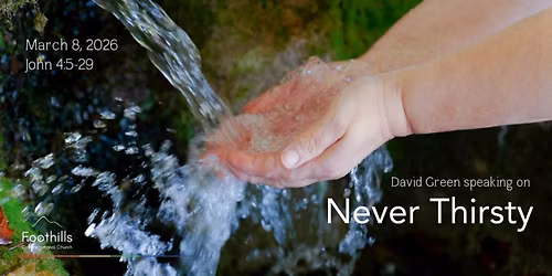 David Green speaking on "Never Thirsty"