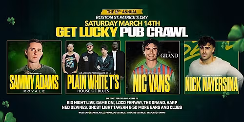 Get Lucky: Boston St. Patrick's Day Pub Crawl 2026