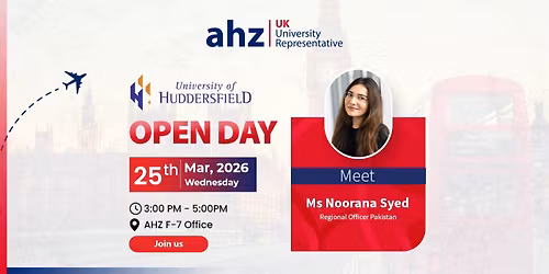 University of Huddersfield Open Day @ AHZ F-7 Office