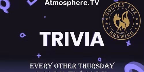 AtmosphereTV Trivia at Golden Fox Brewing