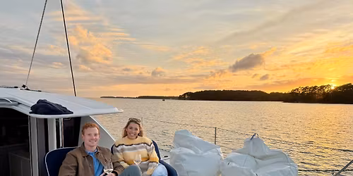 Chesapeake Bay Sunset Champagne Sail