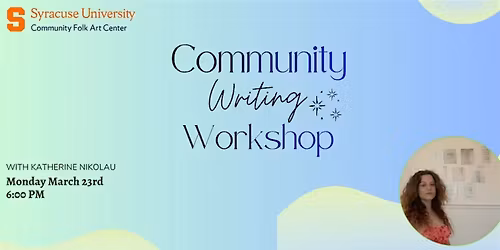 Community Writing Workshop : Found Poetry