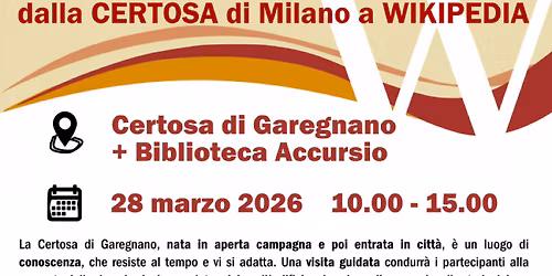 La Comunit\u00e0 che Scrive: dalla Certosa di Milano a Wikipedia