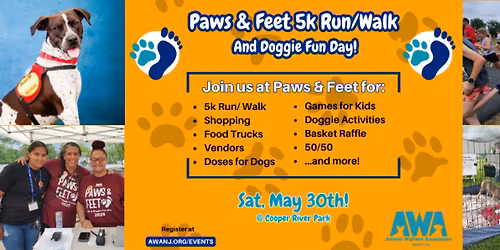 Paws & Feet 5k Run\/Walk And Doggie Fun Day!